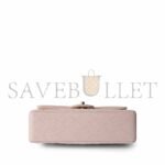 CHANEL LIGHT PINK CAVIAR QUILTED CLASSIC FLAP SMALL A37586 (23*14.5*6cm) - Image 5