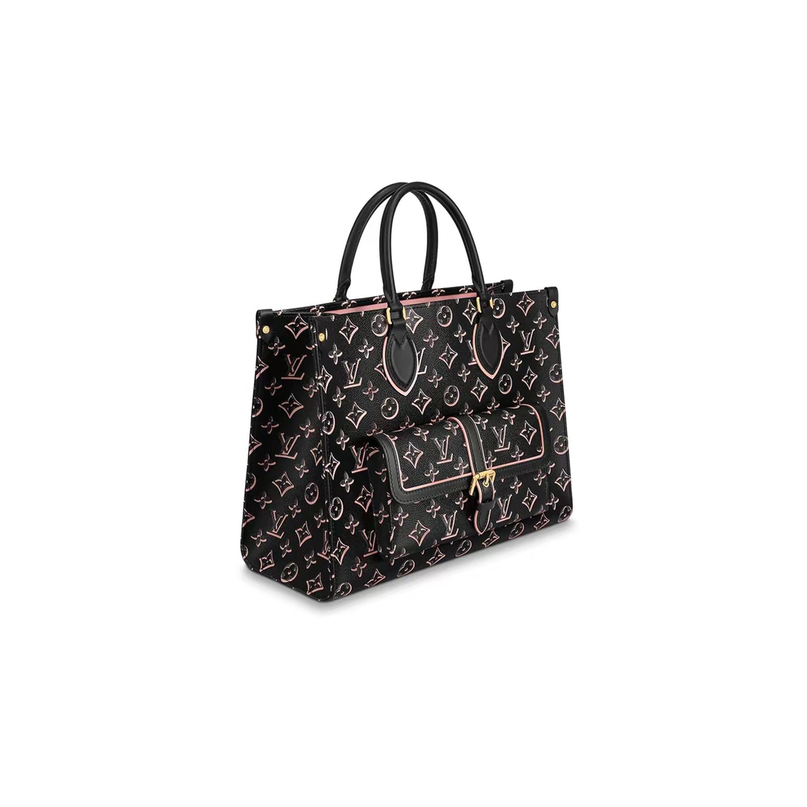 b40de5e952e7a5daa272145110927dbad8b26015 LOUIS VUITTON ONTHEGO MMMONOGRAM CANVAS BLACK M46154 (34*26*13cm) - Image 1