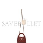 CHANEL BROWN QUILTED AGED CALFSKIN MINI KELLY BRUSHED GOLD HARDWARE AS4416 (19*13*7cm) - Image 2