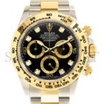 ROLEX DAYTONA DIAMOND-ENCRUSTED BRIGHT BLACK DIAL WATCH 116503-0011 - Image 4