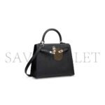HERM�S MASTER A BLACK EPSOM LEATHER SELLIER KELLY 25 WITH PALLADIUM HARDWARE (25*17*7cm) - Image 2