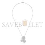 VAN CLEEF ARPELS LOTUS PENDANT, 3 FLOWERS VCARP7TG00 - Image 3