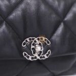 CHANEL 19 FLAP BAG BLACK LAMBSKIN MIXED HARDWARE AS1160 (26*16*9cm) - Image 7
