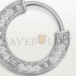 CARTIER LOVE 18K WHITE GOLD, DIAMOND�EARRING, PAVED WITH DIAMONDS B8301424 - Image 3