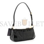PRADA VITELLO SHINE BRUSHED CALFSKIN RE-EDITION 2002 SHOULDER BAG BLACK (24*10*6cm) - Image 3