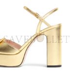 VALENTINO VLOGO SIGNATURE PLATFORM PUMP IN LAMINATED NAPPA 115MM 6W2S0LF8LUY_9MR - Image 5