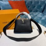 Louis Vuitton Taurillon And Python Leather Capucines Mini N97075