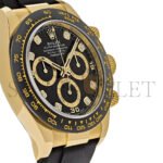 ROLEX DAYTONA 40MM WATCH DIAMOND-ENCRUSTED BLACK DIAL WATCH 116518LN - Image 3