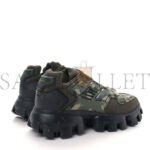 PRADA RUBBER KNIT FABRIC CAMOUFLAGE MENS CLOUDBUST THUNDER SNEAKERS 7 MILITARE - Image 3