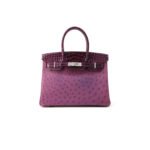 HERM�S MASTER BIRKIN 30 OSTRICH AND CROCODILE LEATHER GOLD BUCKLE H041933CK6N (30*22*16cm)