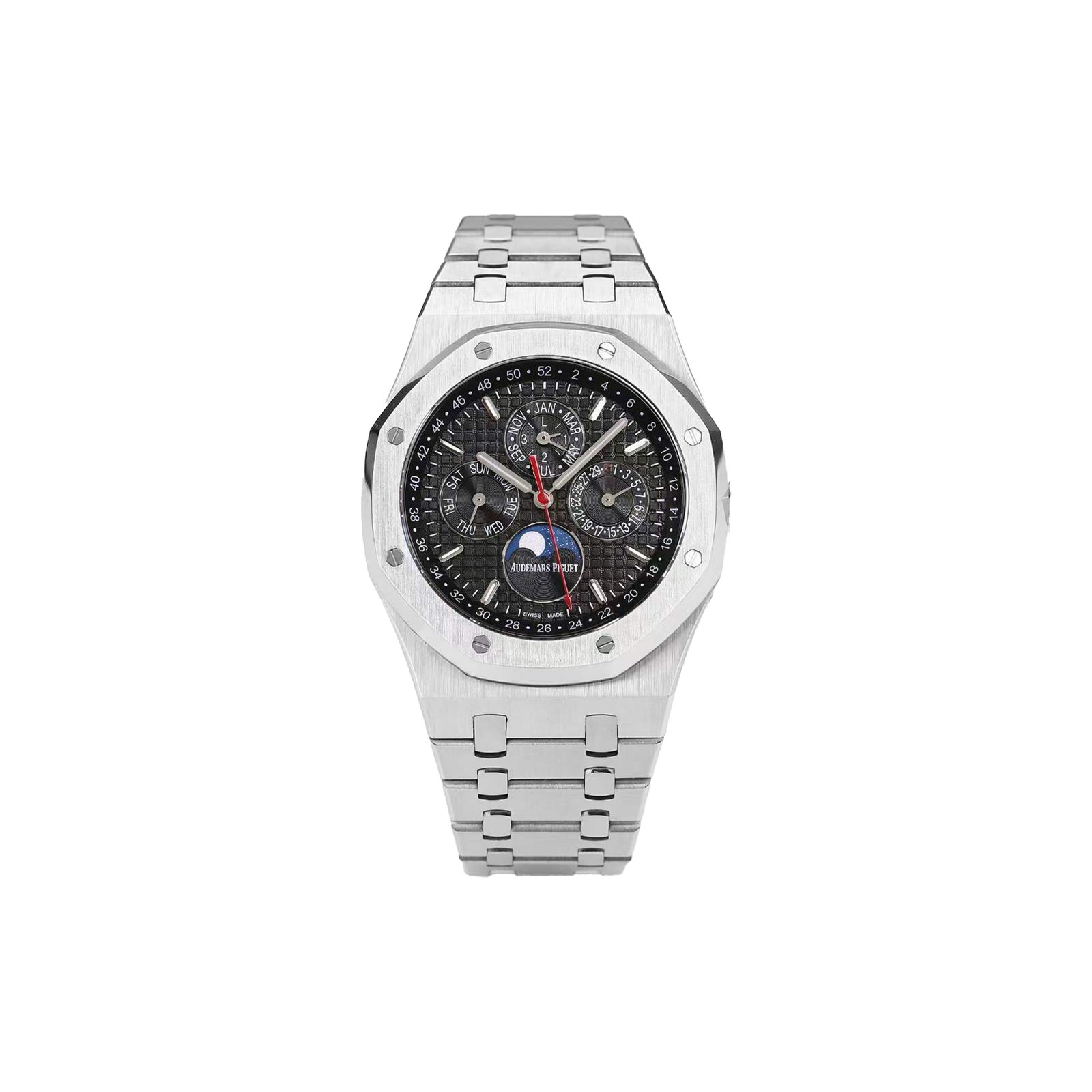 b7daf5b5a91ac0f14d1eaa5a322a031fe8ba332d AUDEMARS PIGUET ROYAL OAK GRAY DIAL WATCH 26609TI.OO.1220TI.01 - Image 1