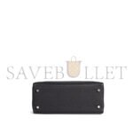 HERM�S MASTER A BLACK TOGO LEATHER RETOURN� KELLY 25 WITH PALLADIUM HARDWARE (25*17*7cm) - Image 4