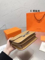 Hermès Constance Swift cowhide leather Earthy yellow size: 19cm - Image 5