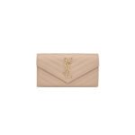 YSL CASSANDRE MATELASS� LARGE FLAP WALLET IN GRAIN DE POUDRE LEATHER�372264BOW012721 (19*11*3cm)