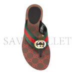 GUCCI KIKA WEB THONG SANDALS 612138 - Image 2