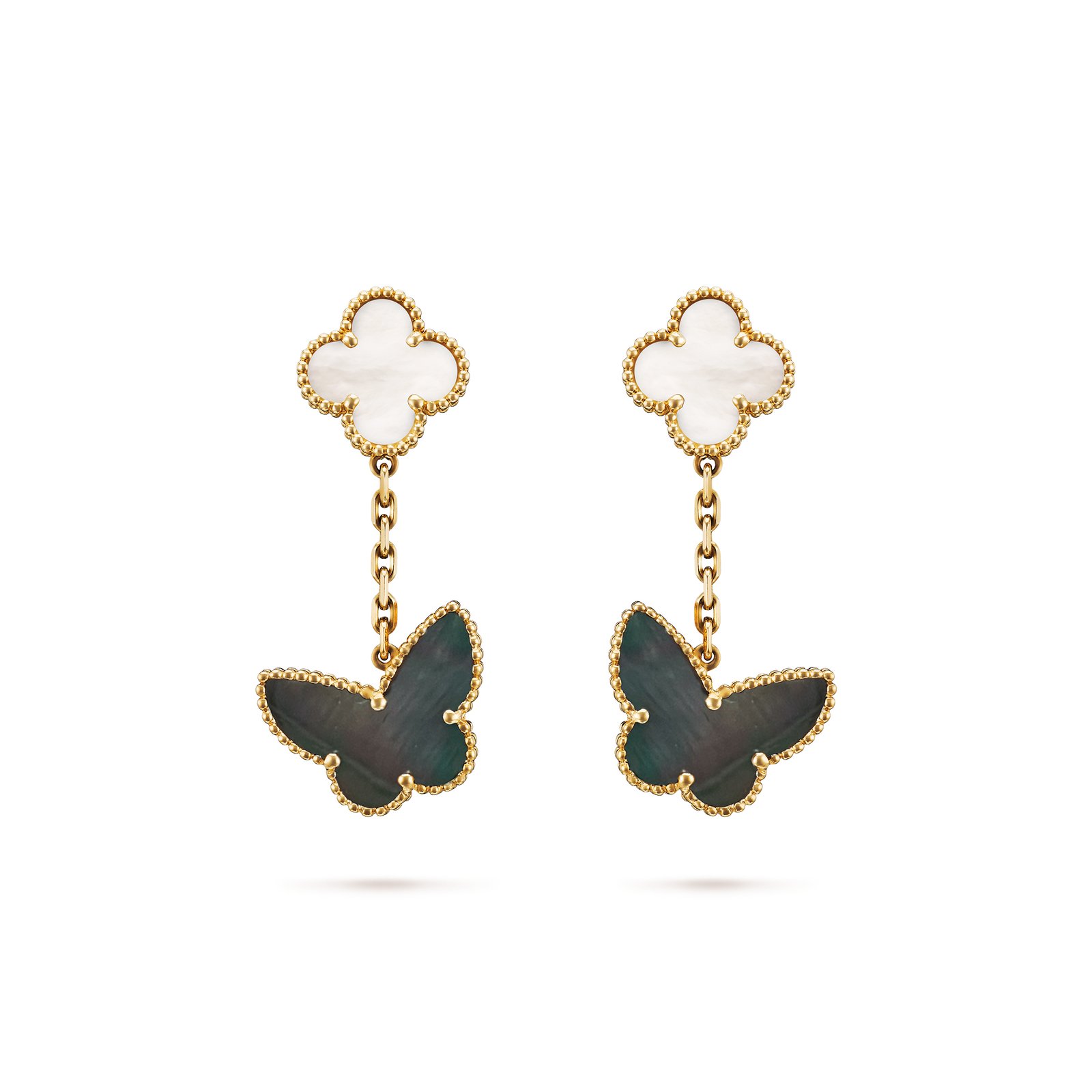 bb7c0861e77120e86635f10d9f1b841c73e7af5c VAN CLEEF ARPELS LUCKY ALHAMBRA EARRINGS VCARD79700 - Image 1