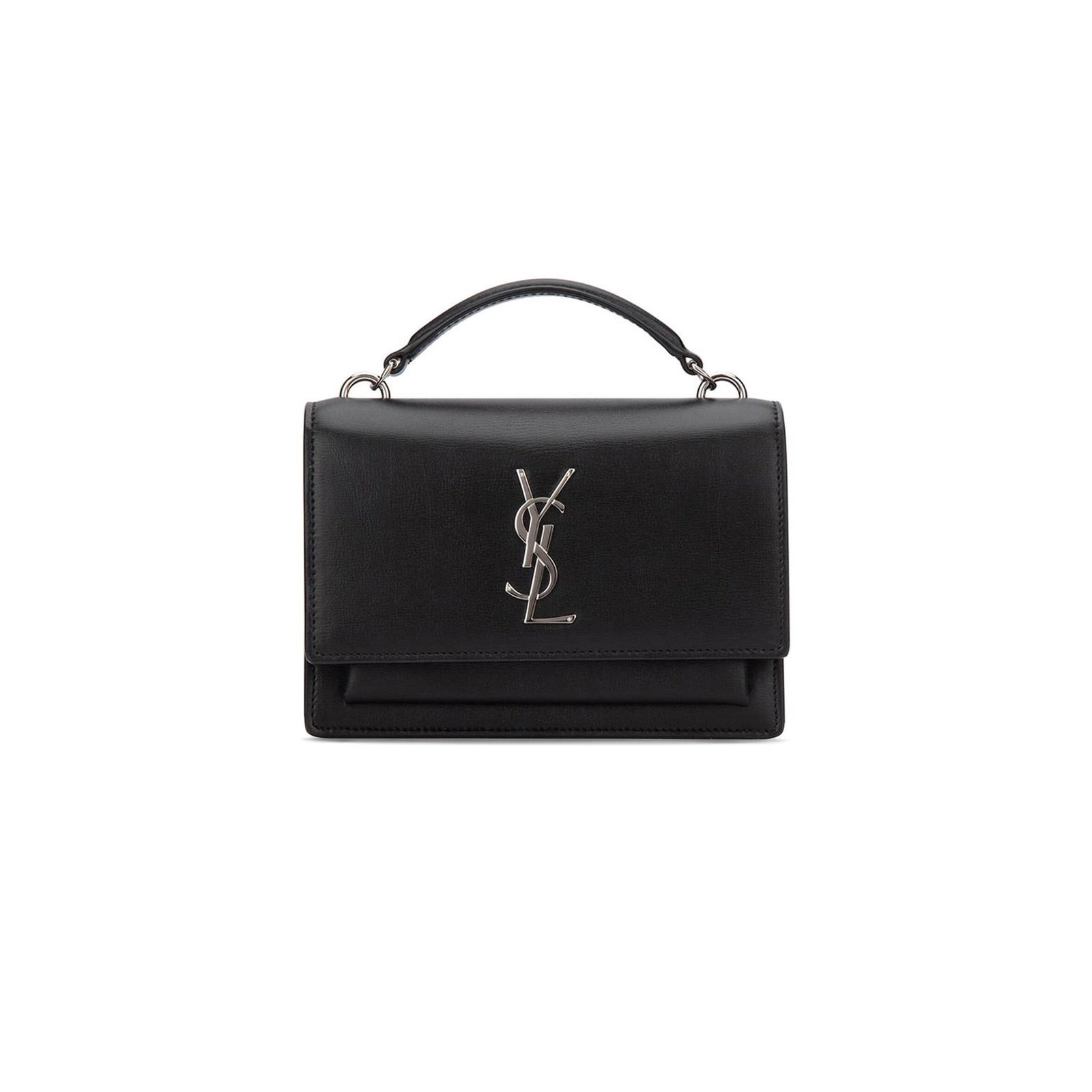 bc54c70722f0ec0005642287c96b3ba6a182f061 YSL SUNSET CHAIN WALLET IN SMOOTH LEATHER 533026D422N1000 (19*14*5.5cm) - Image 1