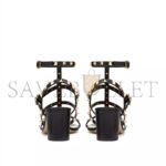 VALENTINO ROCKSTUD CALFSKIN ANKLE STRAP SANDAL 60MM 5W2S0491VBP_0NO - Image 3