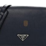 PRADA GLACE CALF SHOULDER BAG BALTICO (23*17*9cm) - Image 6