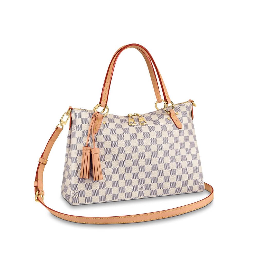 bd5381ce33203a8e7d22f992e7ce07debf52f7ac Louis Vuitton Damier Azur Canvas Lymington N40022 - Image 1
