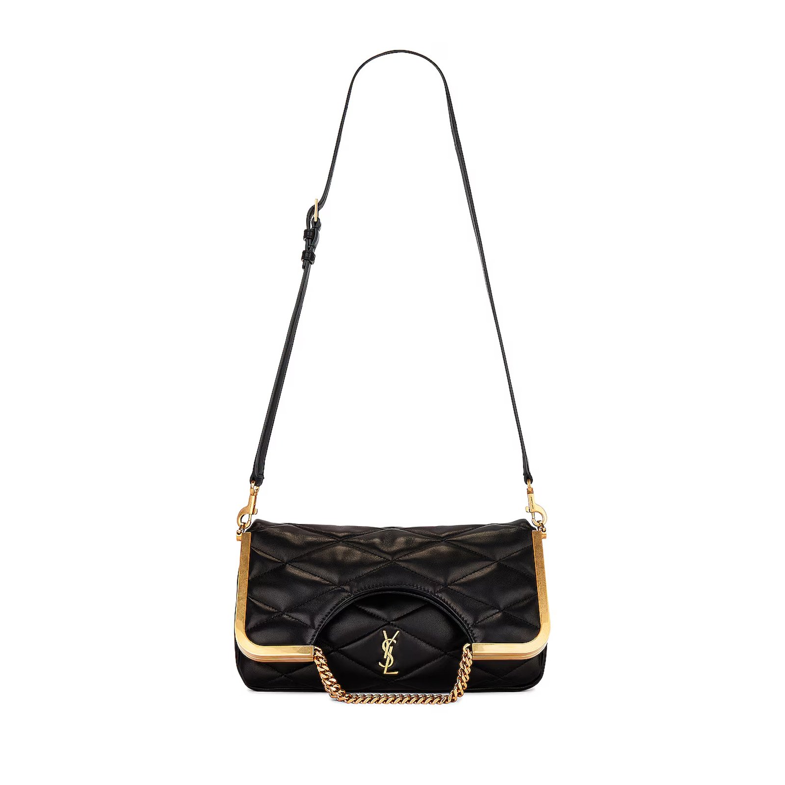 be7ade108cd64a9659abd809c32f2efc80d4d2a6 YSL LE 87 CERNIERA QUILTED IN LEATHER 7540011EL071000 (26*26.5*5cm) - Image 1