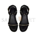 VALENTINO ROCKSTUD FLATFORM SANDAL IN CALFSKIN 45MM 6W2S0GI3BAE_0NO - Image 4