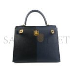 HERM�S MASTER KELLY 25 BLACK BLUE EPSOM GOLD (25*17*7cm) - Image 2