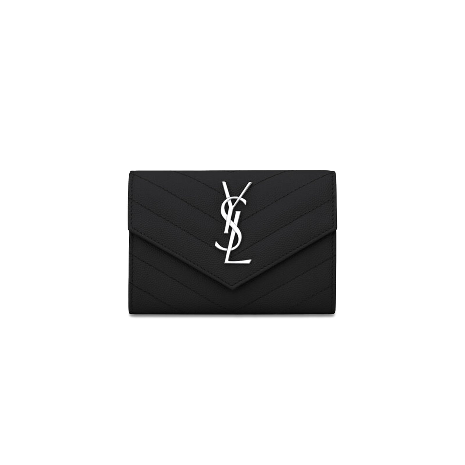 bedea32c20a4f4481a013b91e34dbf13bc2f8c46 YSL CASSANDRE MATELASS� SMALL ENVELOPE WALLET IN GRAIN DE POUDRE LEATHER�414404BOW021000 (13.5*9.5*3cm) - Image 1