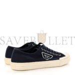 PRADA CANVAS TRIANGLE LOGO WHEEL 35MM SNEAKERS 42 NAVY - Image 3