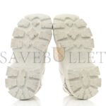 PRADA NYLON NEVADA CALFSKIN MENS PEGASSUS SNEAKERS 5 WHITE - Image 5