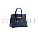 HERM�S MASTER BIRKIN 25 CROCODILE AND TOGO LEATHER DEEP BLUE WITH GOLD BUCKLE H076216CK28 (25*20*13cm) - Image 2
