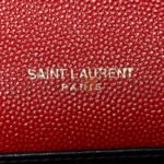 YSL UPTOWN CHAIN WALLET IN GRAIN DE POUDRE EMBOSSED LEATHER 607788110108 (19*12*3cm) - Image 6