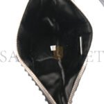 PRADA SATIN CRYSTAL TRIANGLE POUCH CRISTAL (26*15*6cm) - Image 4