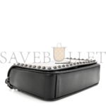 PRADA GLACE CALFSKIN STUDDED CROSSBODY BLACK (22*15*6cm) - Image 3