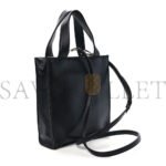 PRADA VITELLO DAINO MINI POCKET TOTE BLACK (19*17*10cm) - Image 2