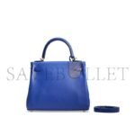 HERM�S MASTER A BLEU �LECTRIQUE SWIFT LEATHER RETOURN� KELLY 28 WITH GOLD HARDWARE (28*22*10cm) - Image 3