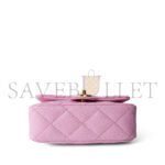 CHANEL PINK CAVIAR QUILTED SWEETHEART FLAP GOLD HARDWARE (20*14*6cm) - Image 4