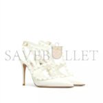 VALENTINO ROCKSTUD ANKLE STRAP PUMP WITH TONAL STUDS 100 MM 5W2S0393VB8_098 - Image 3