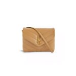 YSL TOY LOULOU SHOULDER BAG IN SMOOTH LEATHER 678401DV7072516 (20*14*7cm)
