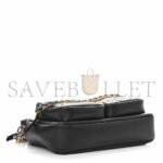 CHANEL CALFSKIN QUILTED SMALL CAMERA CASE BLACK AS2933 (20.5*14.5*9cm) - Image 4