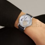 VACHERON CONSTANTIN TRADITIONNELLE MOON PHASE 37.5 MM WHITE GOLD WATCH 7006T/000G-B913 - Image 3