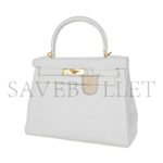 HERM�S MASTER KELLY 28 WHITE BAG GOLD HARDWARE LEATHER (28*22*10cm) - Image 2