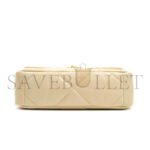 CHANEL 19 SMALL BEIGE GOATSKIN MIXED HARDWARE AS1160 (26*16*9cm) - Image 4