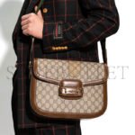 GUCCI HORSEBIT 1955 CANVAS WITH LEATHER SHOULDER BAG�700457HUHHG8565 (30*21*7.5cm) - Image 2