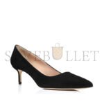 MANOLO BLAHNIK BB 50 BLACK SUEDE POINTED TOE PUMPS 9XX-0414-0015 - Image 2