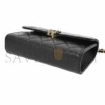 CHANEL BLACK CAVIAR LEATHER PHONE CASE SHOULDER BAG (18*10*4.5cm) - Image 3