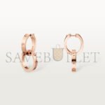 CARTIER LOVE ROSE GOLD EARRINGS, TRANSFORMABLE B8301498 - Image 4