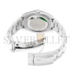 ROLEX DATEJUST OLIVE GREEN PALM PATTERN WATCH 126200 - Image 5