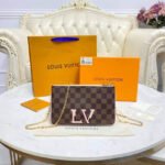 Louis Vuitton Damier Ebene Double Zip Pochette N60254 - Image 7