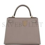 HERM�S MASTER KELLY SELLIER 28 GRIS ASPHALTE VERSO EPSOM BRUSHED GOLD HARDWARE (28*22*10cm) - Image 4
